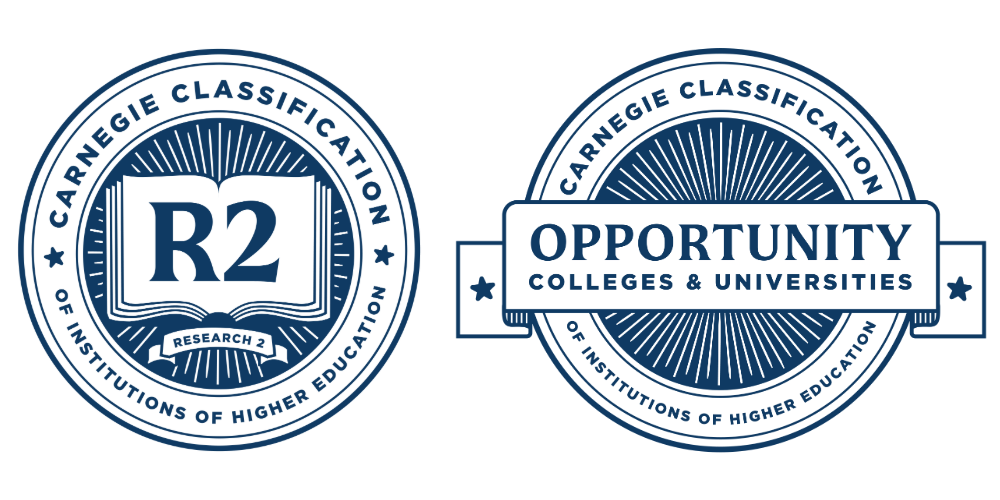 Carnegie Research 2 and Opportunity Classification Seals.