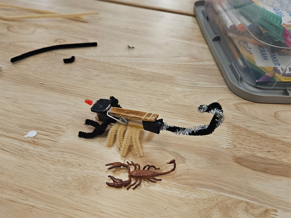 small robots that resemble scorpions