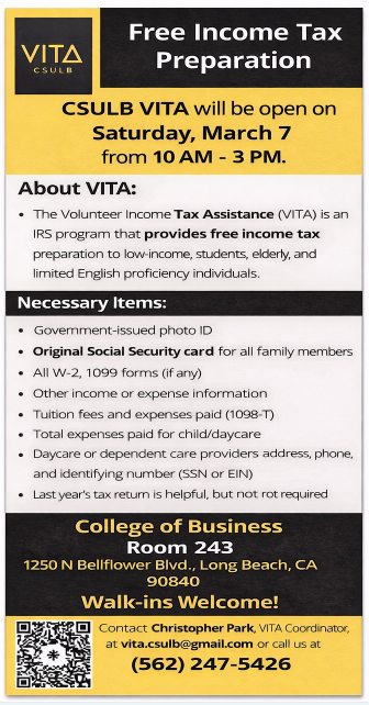 Tax Day March 7 details on web page