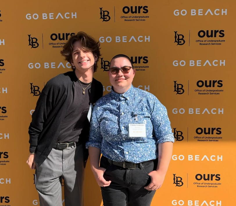 Emma and Adam at the CSULB Student Research Competition