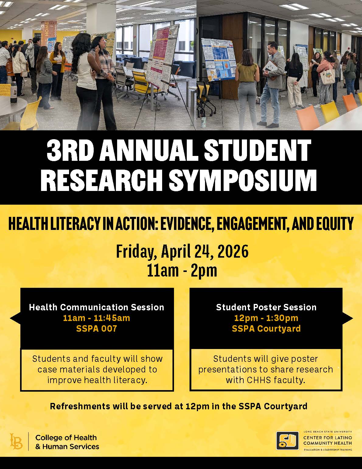 3rd Annual Student Research Symposium Flyer