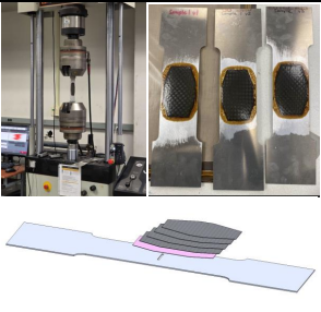 CFRP patch for metallic structures