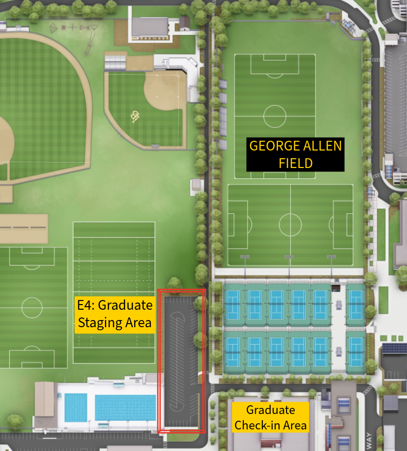 Grad Staging Parking Lot E4