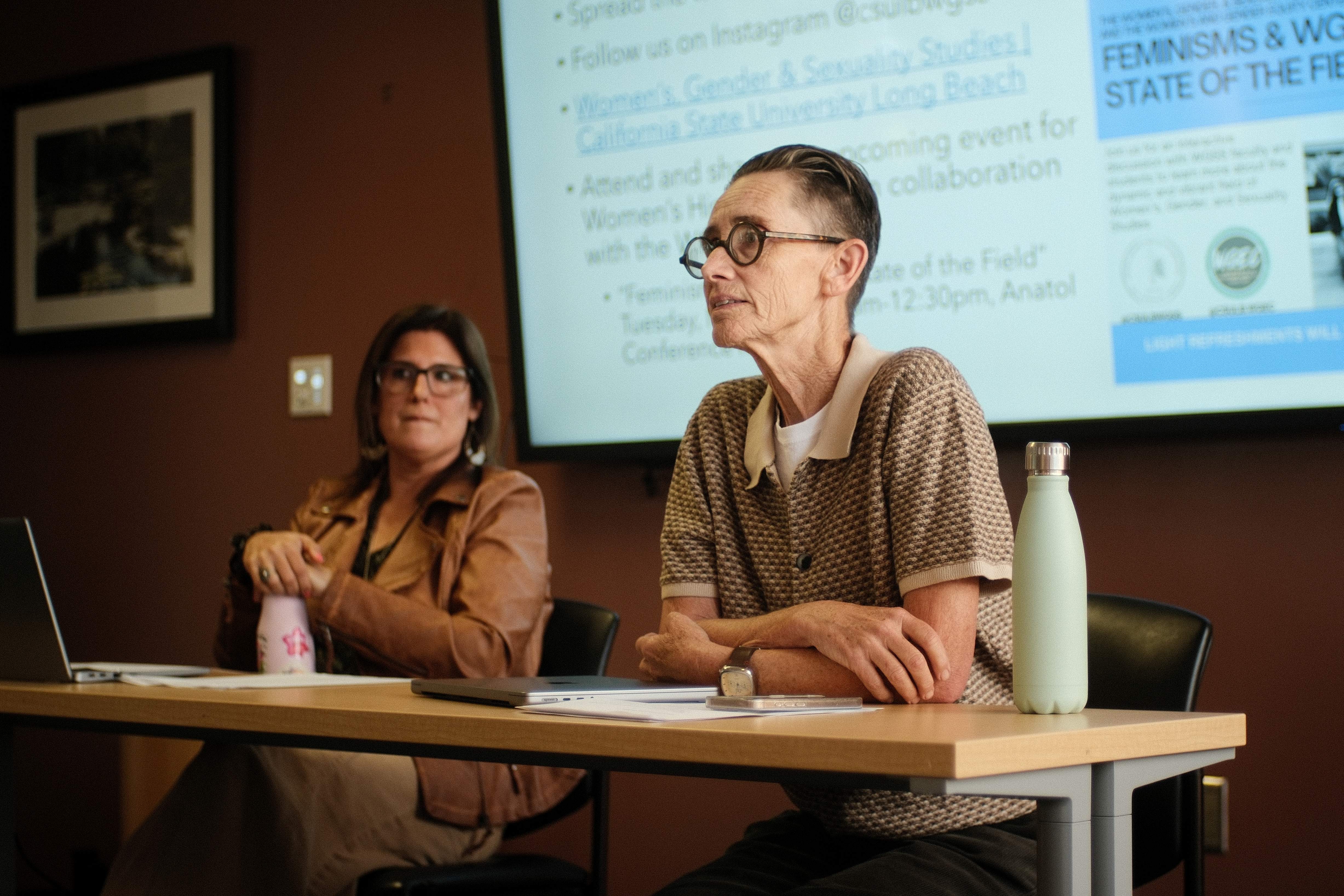 Lori and Jen at the History of WGSS Event