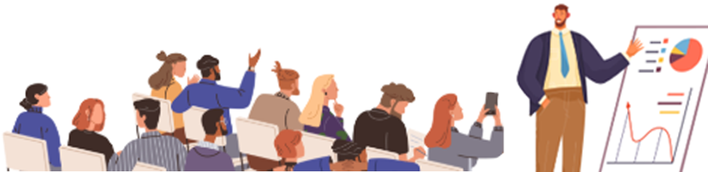 cartoon people in a workshop