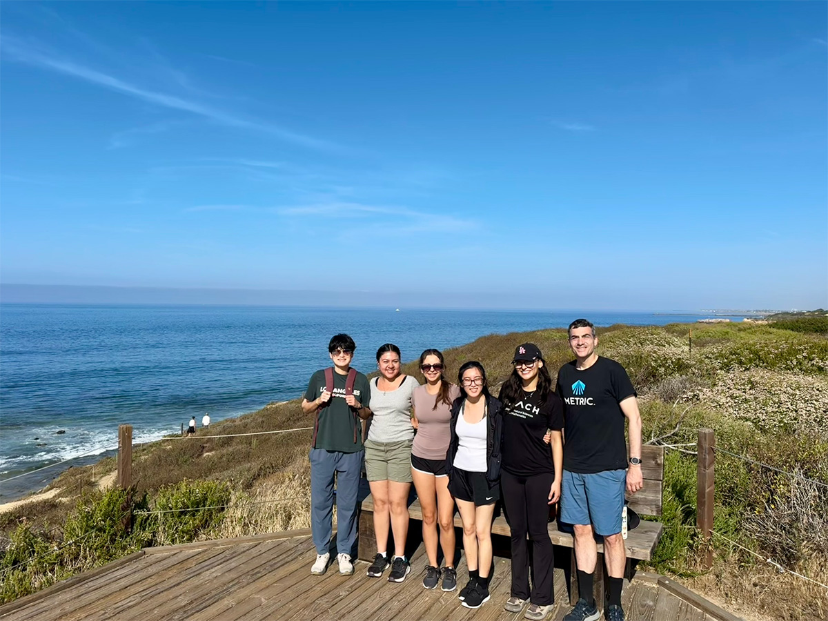 group gathered at the start of the hike