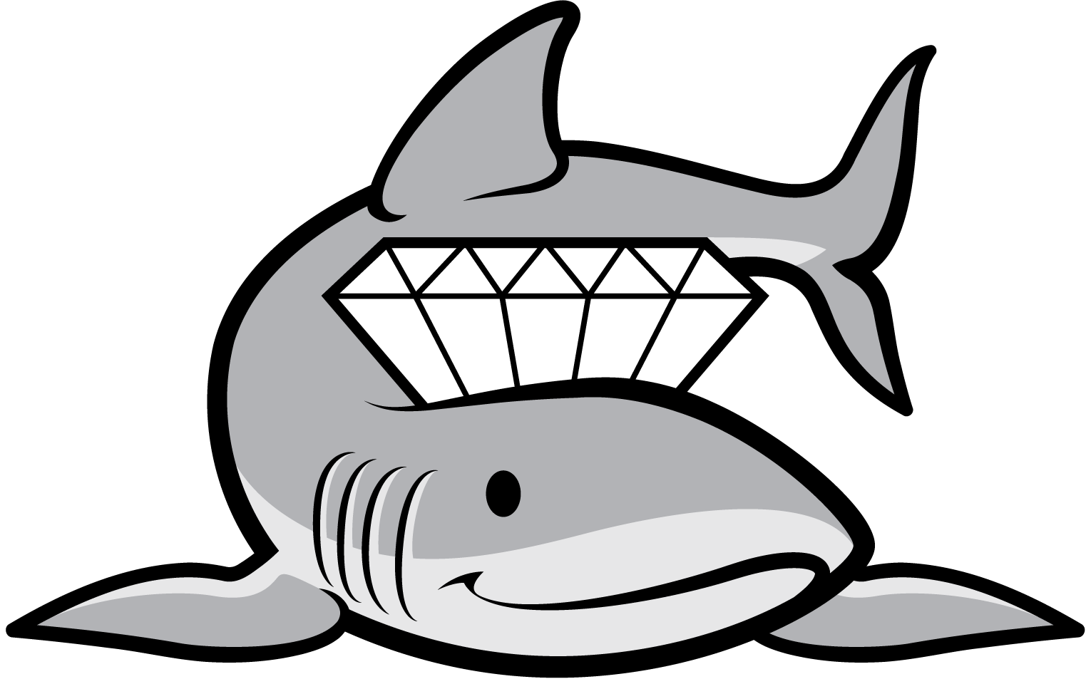 shark and diamond