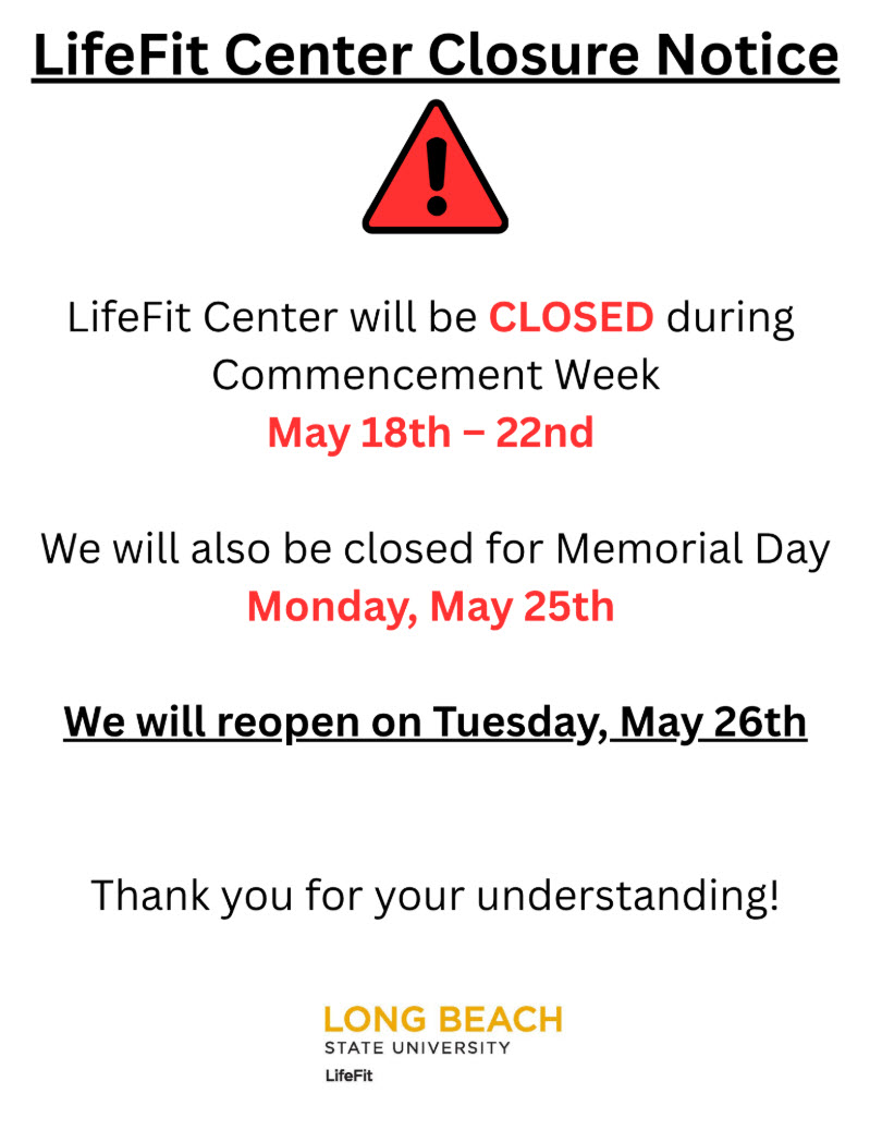 LifeFit Center Closure