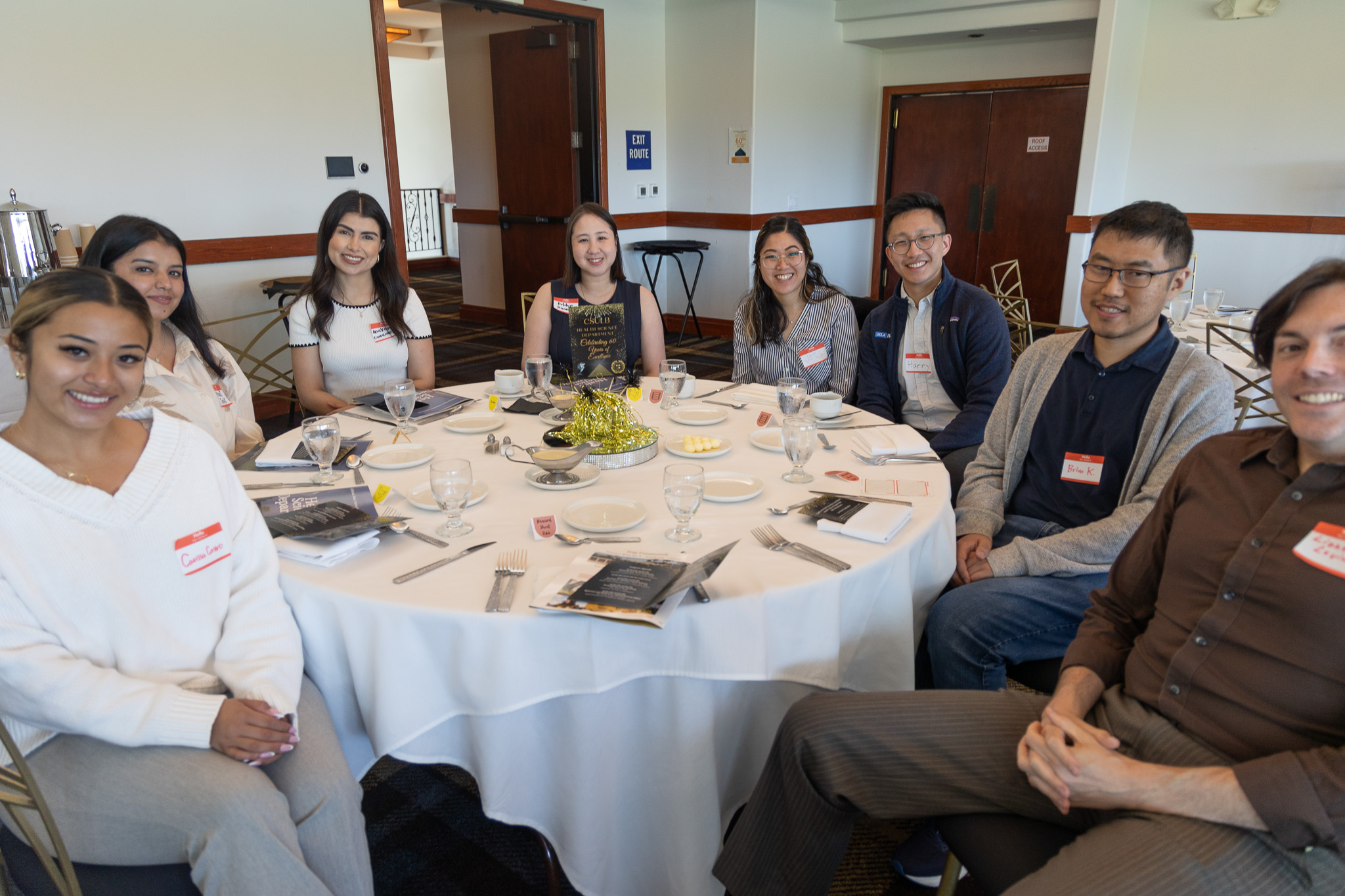 Students at table
