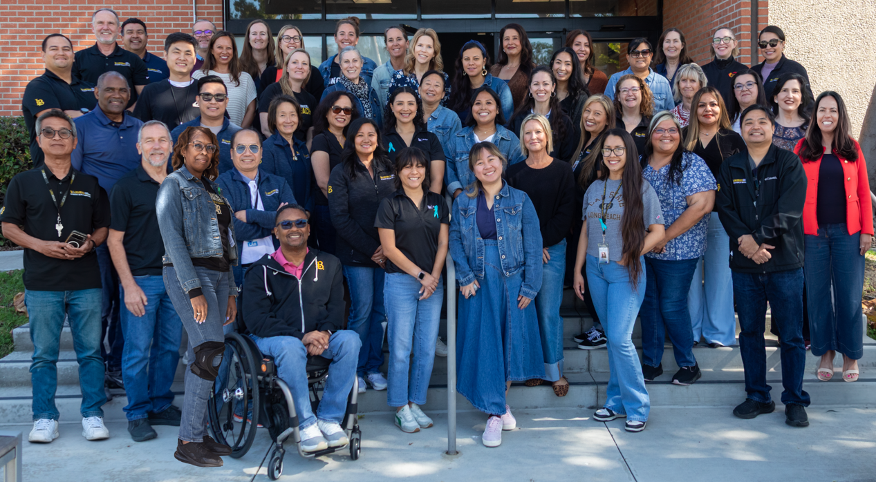 CSULB SHS Staff posing for Denim Day 