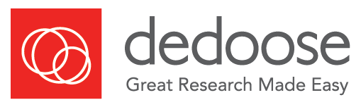Dedoose banner with slogan Great Research Made Easy