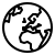 outline of a globe