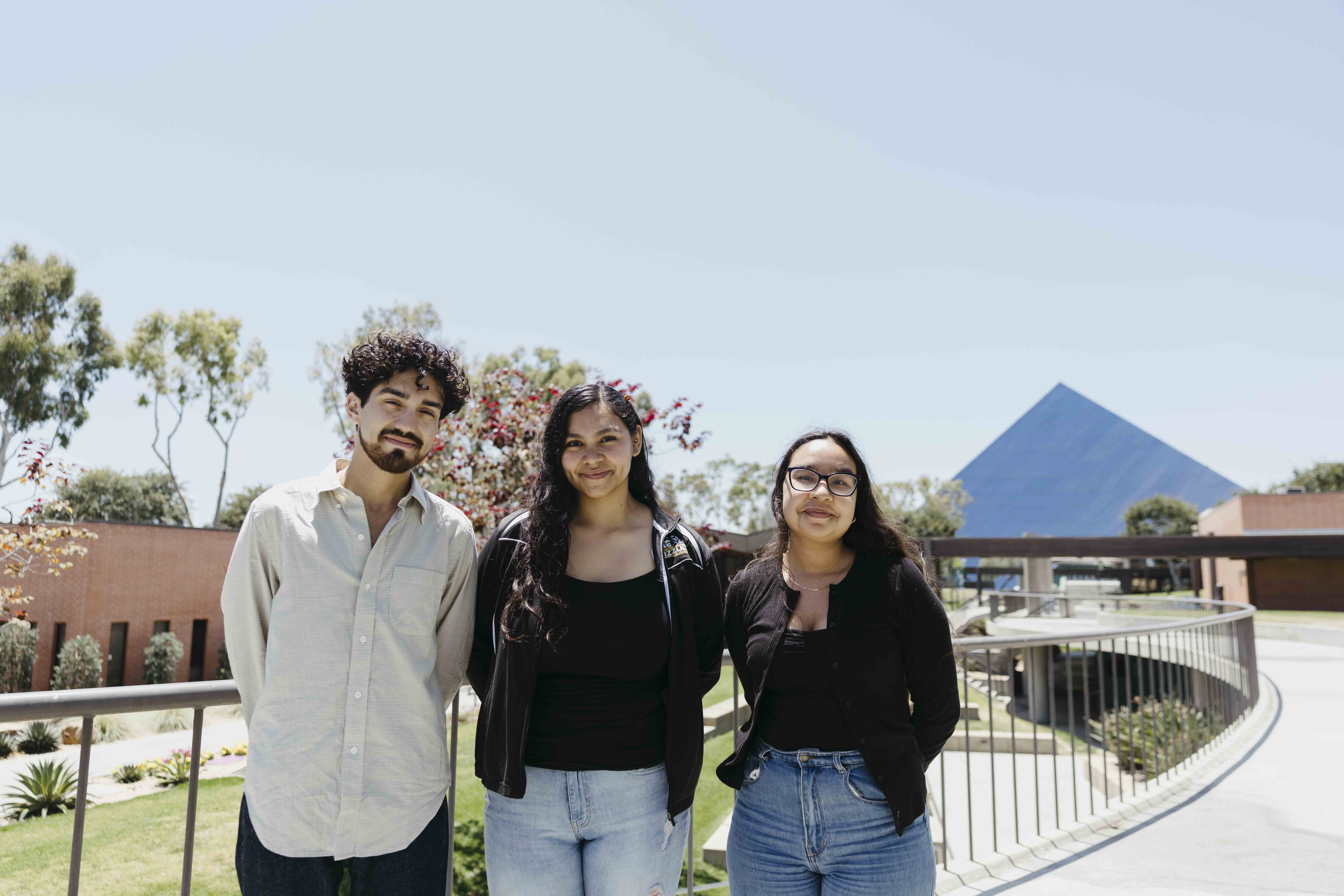 Beach EDGE graduates Diego Diaz, Lupita Nieto and Christina Lopez