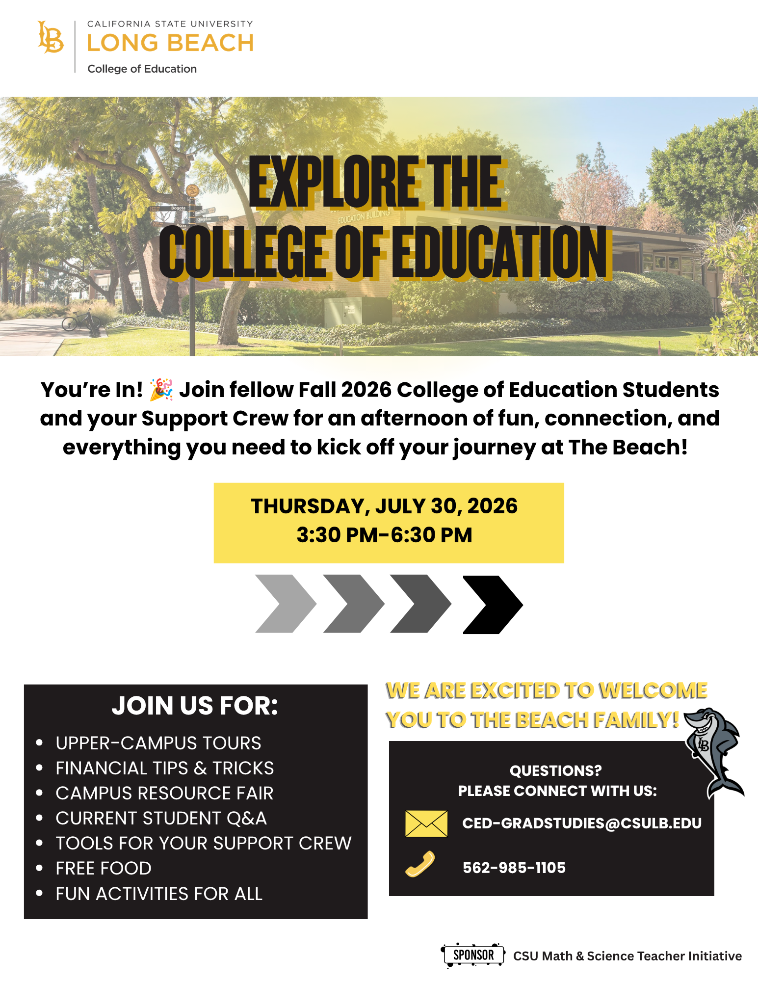 Explore the College of Education Informational Flyer