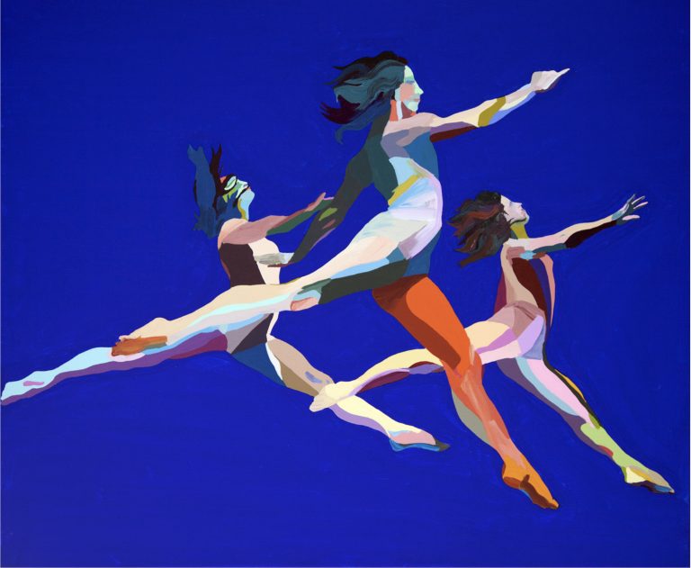 C. Finley painted “Three Grace” in 2015, using acrylic and on canvas