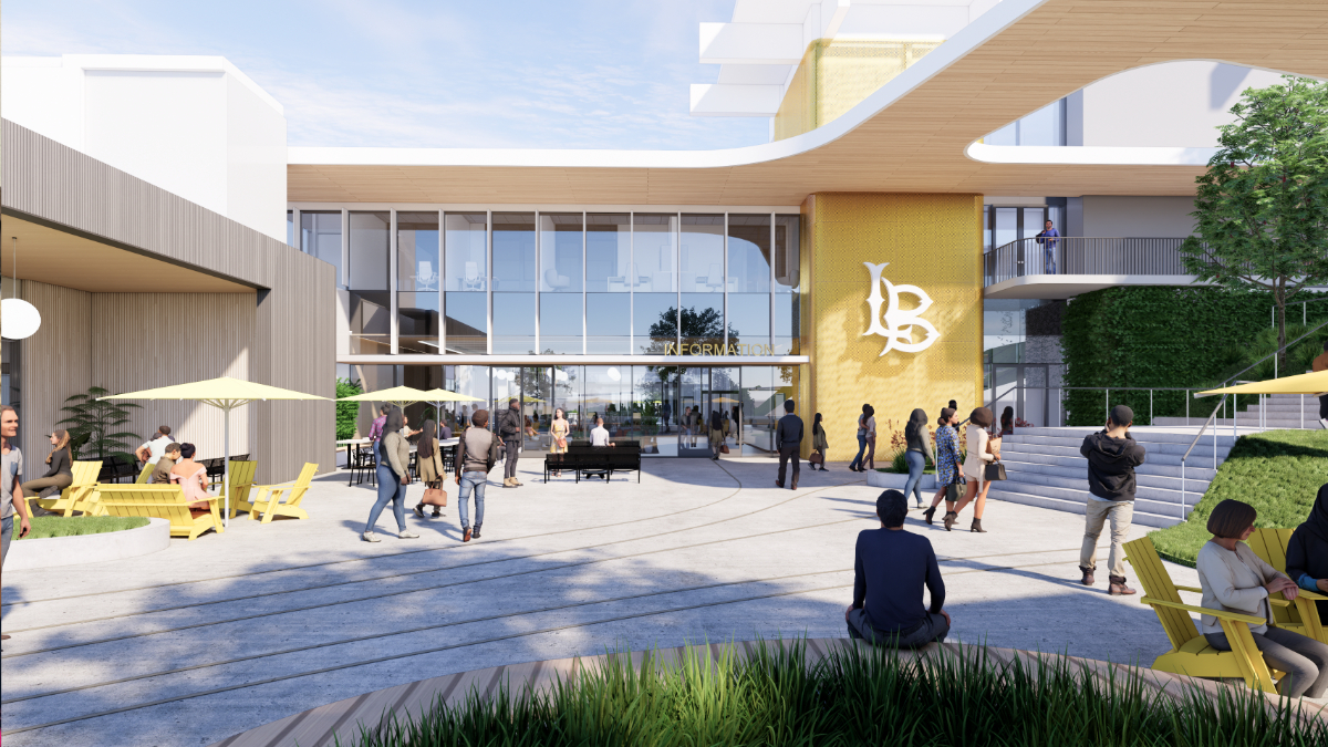 The terrace of the new University Student Union