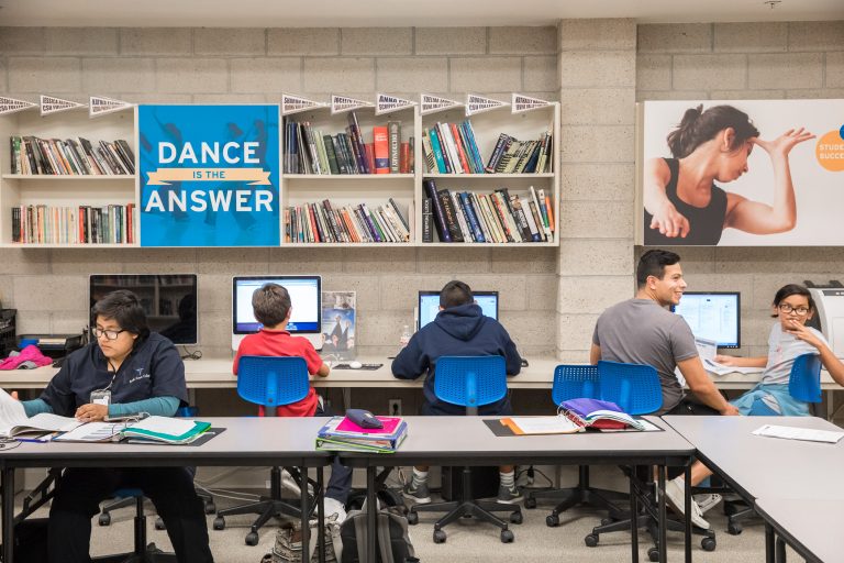The Wooden Floor offers academic assistance, tutoring and access to a computer lab to enhance the dancers’ school work and put them on a path toward college.