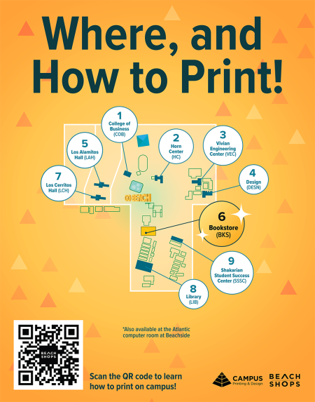 where and how to print on campus flyer 