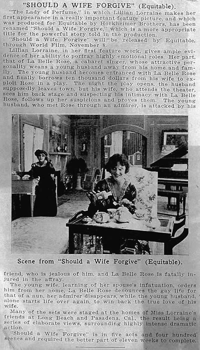 'Should a Woman Forgive' 'Variety' Clipping