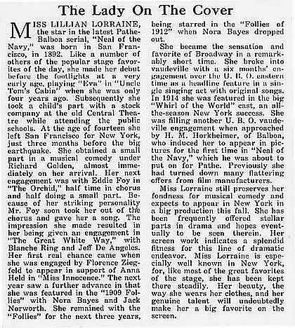 'The Photo-Play Review' Article