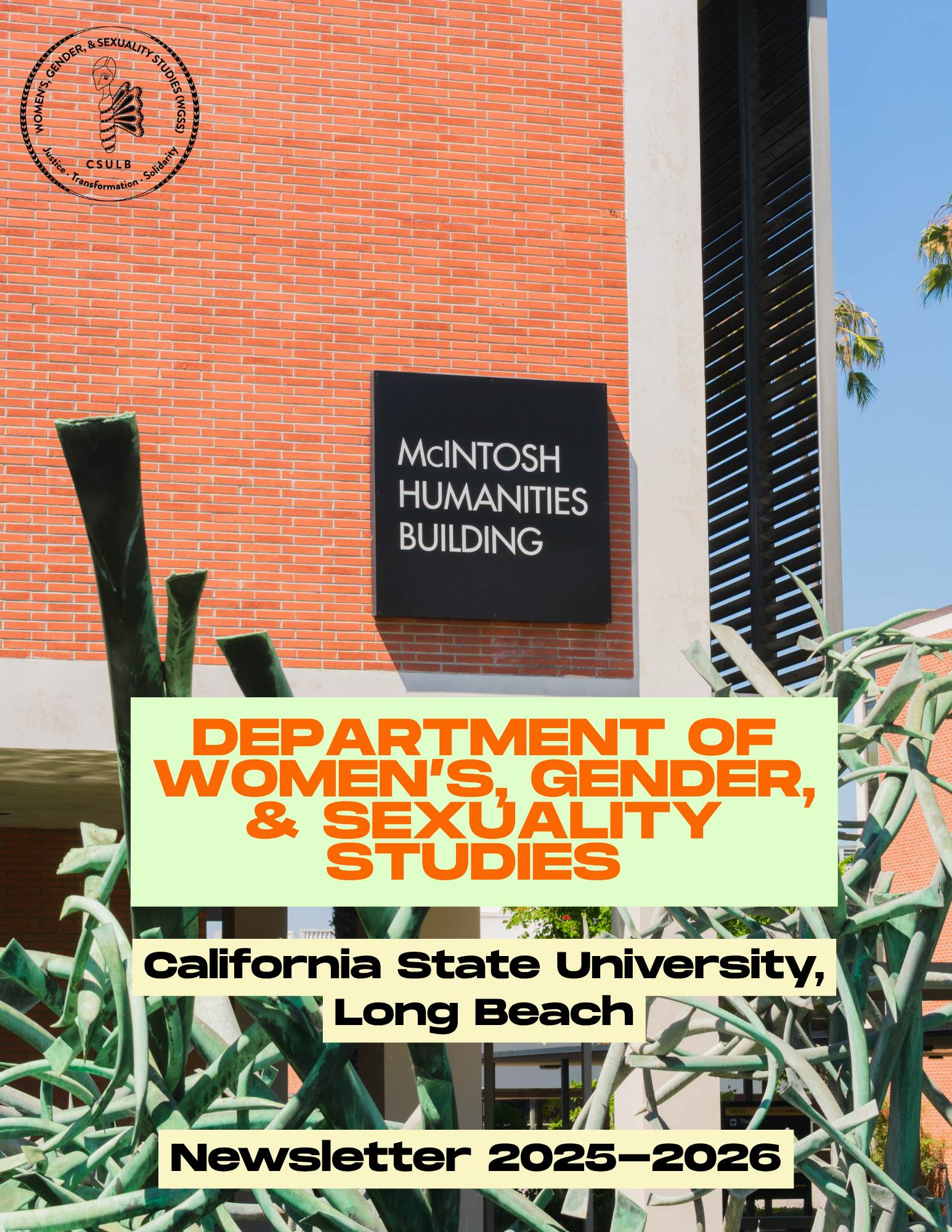 WGSS 2025-2026 Newsletter Cover Page