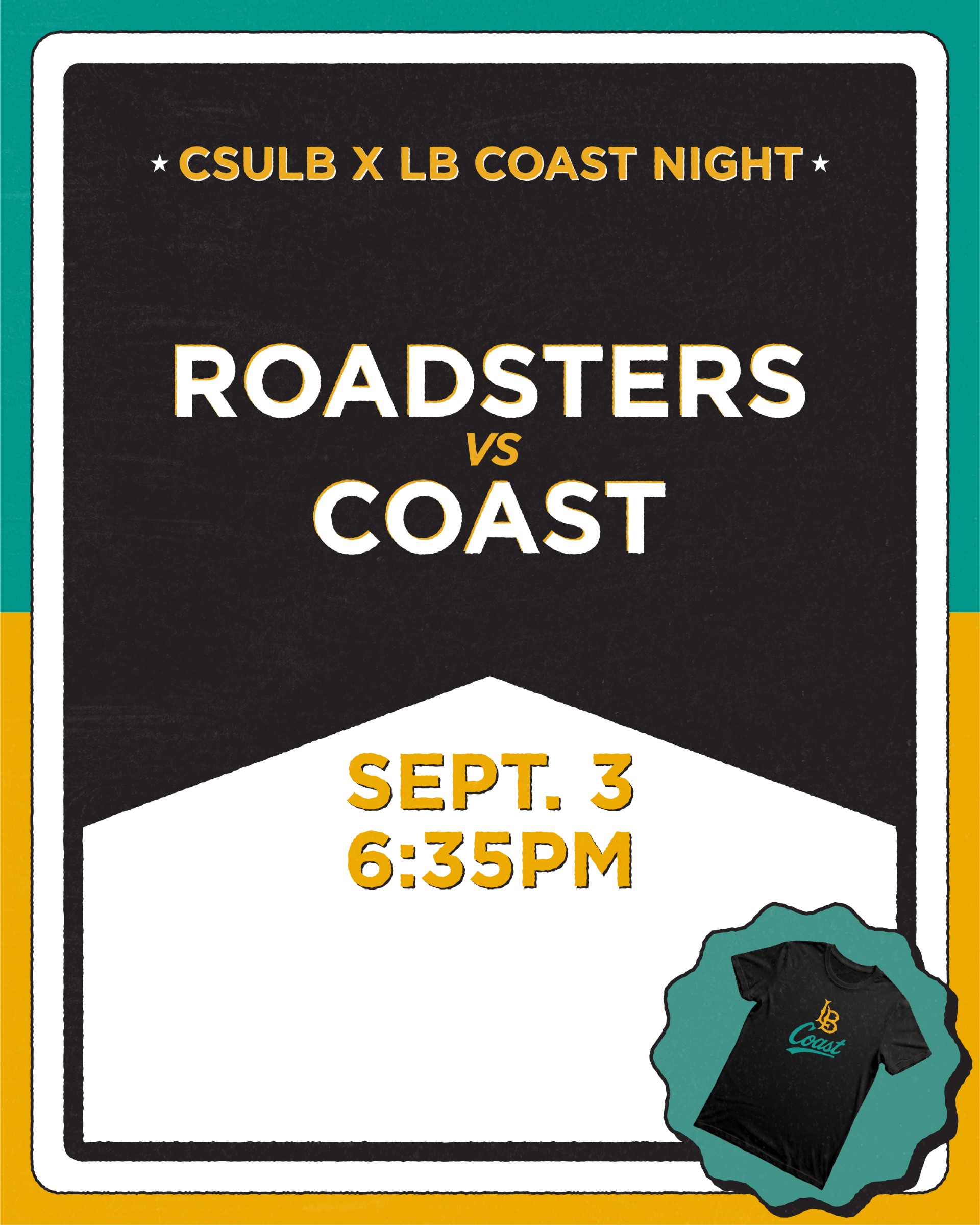 CSULB x LB Coast Night event poster