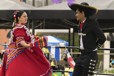 Two folklorico dancers.