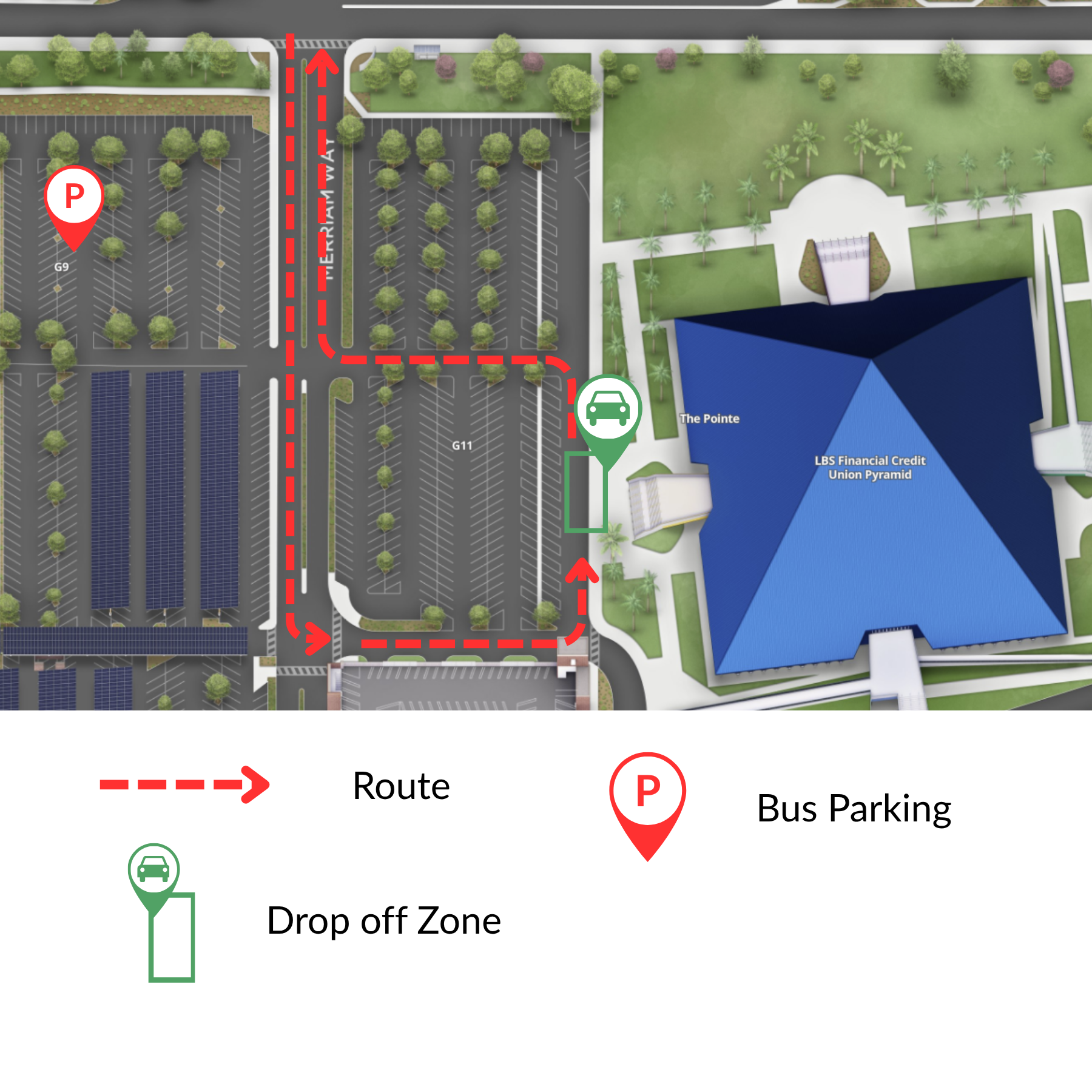 Route to Drop off in G11