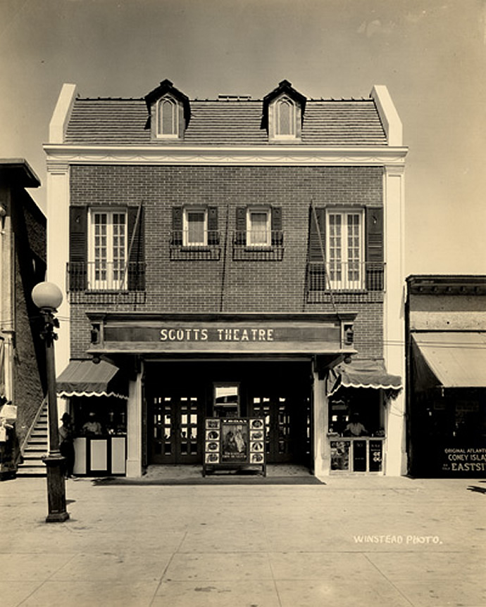 Wigwam Theatre Exterior, Later Called Scotts Theatre