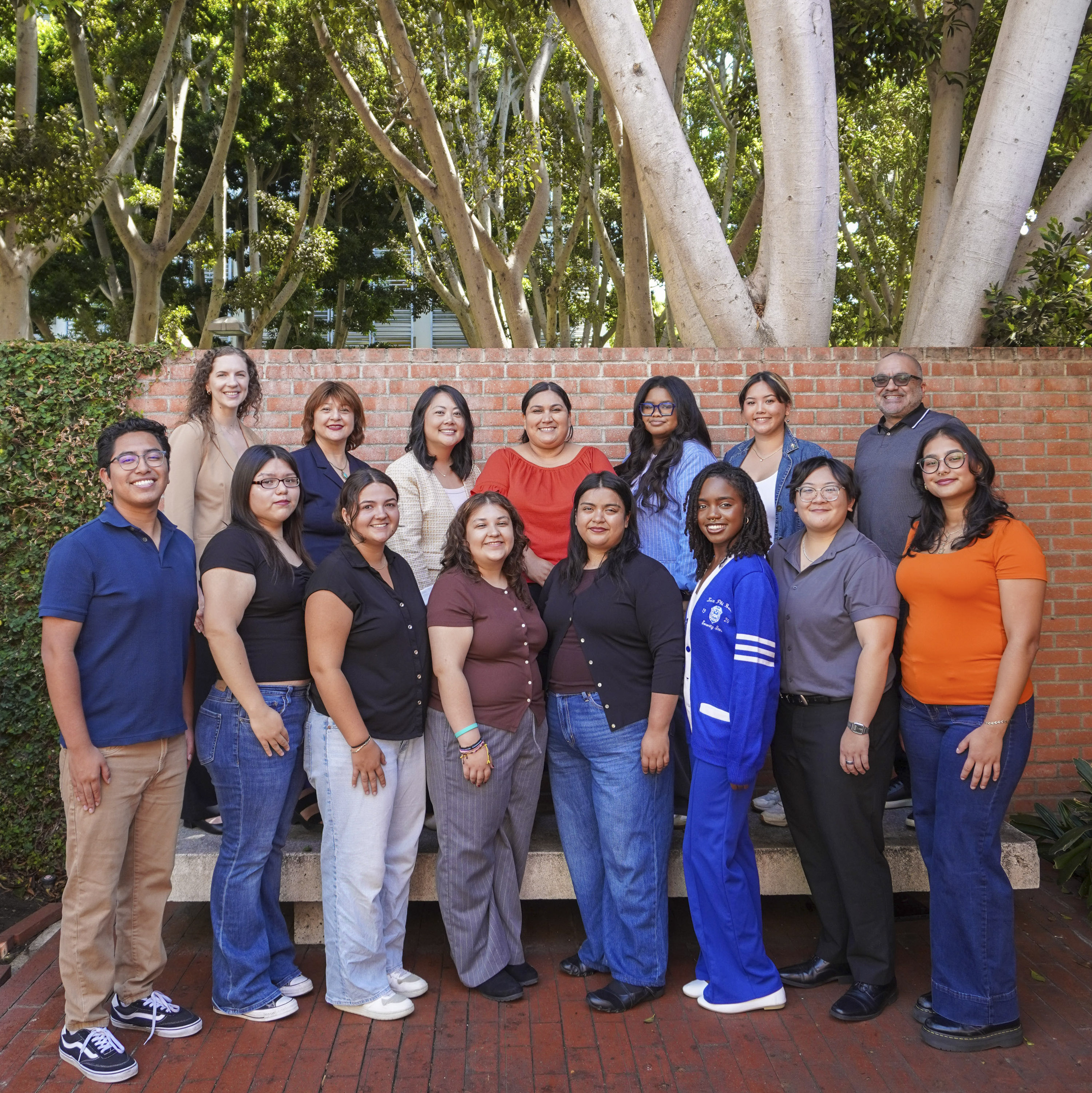 Center for Community Engagement staff members stand for a group picture
