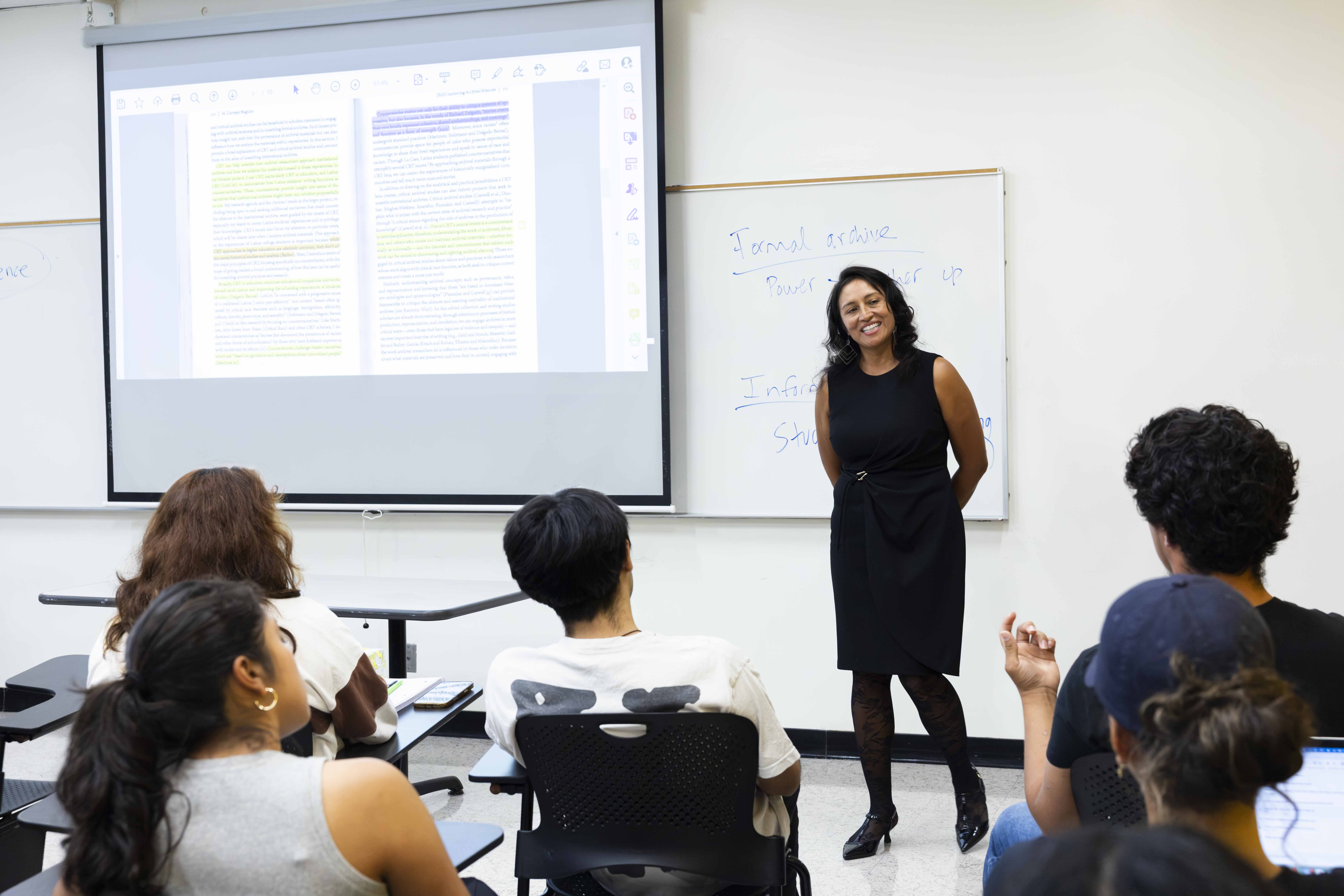 CSULB Assistant Professor Clariza Ruiz De Castilla teaching