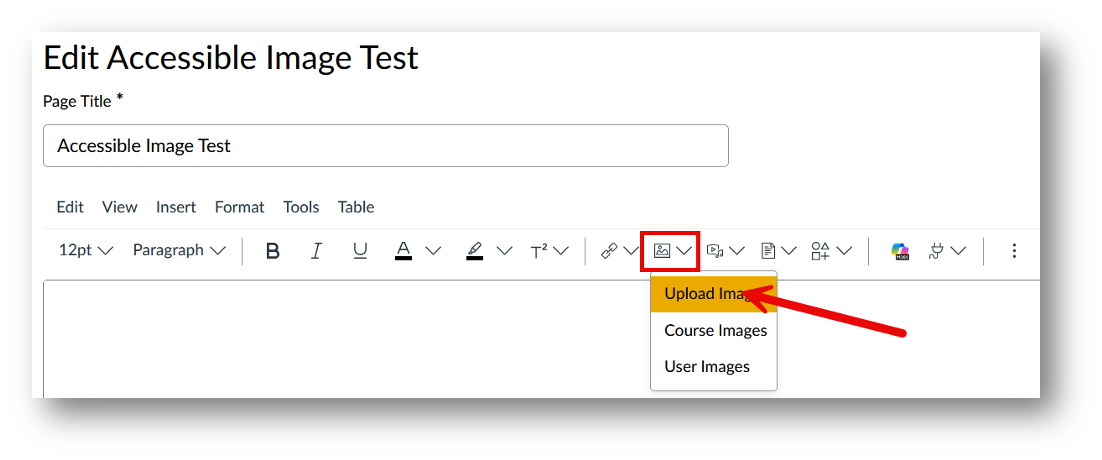add media icon in Canvas