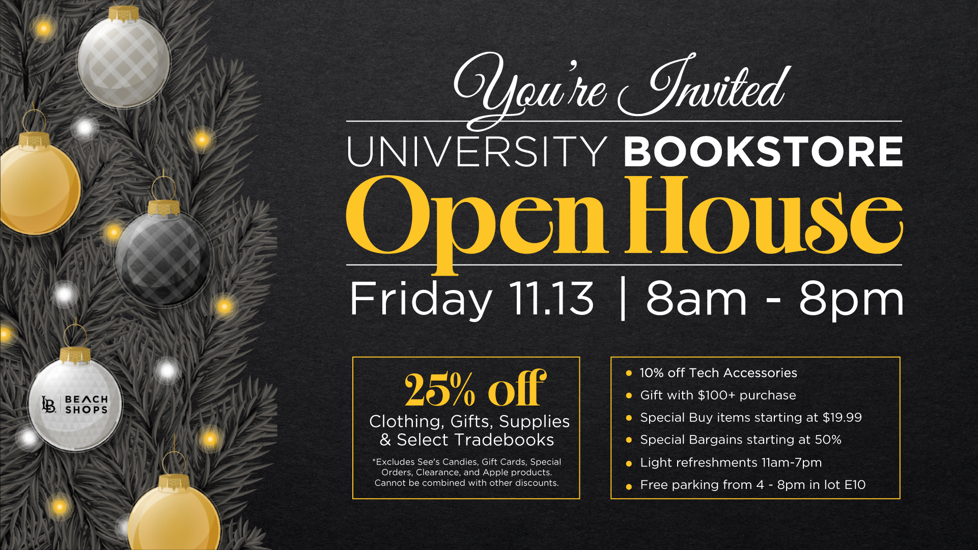 University Bookstore open house
