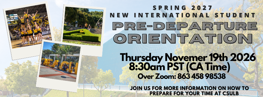 Pre Departure Spring 2027 Info