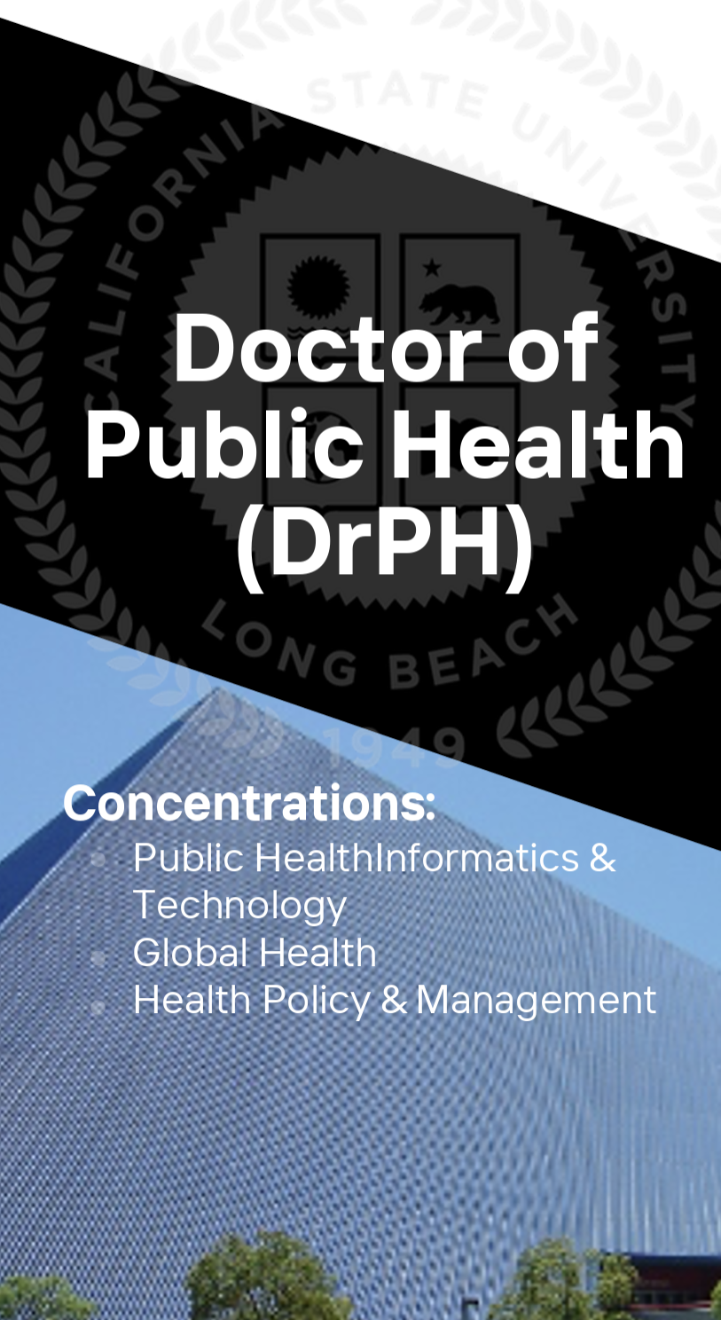 DrPH trifold brochure front page decorative image