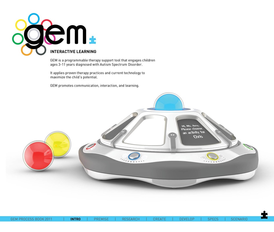 Gem interactive learning device