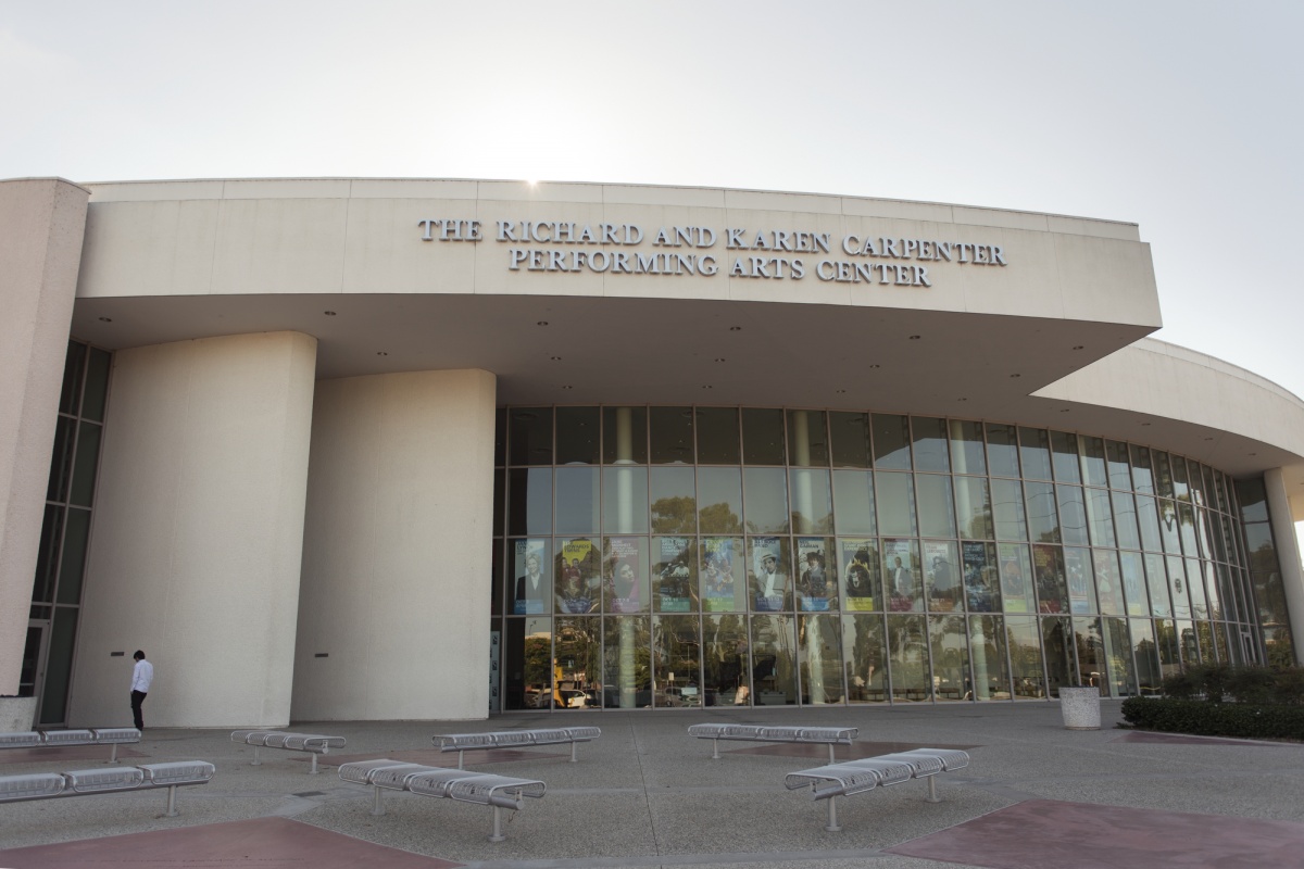 The facade of the Carpenter Performing Arts Center