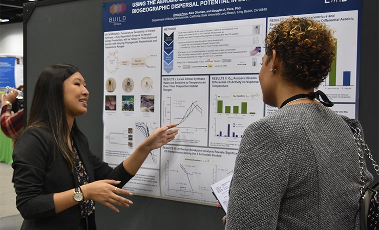 Amara Pouv presenting at ABRCMS