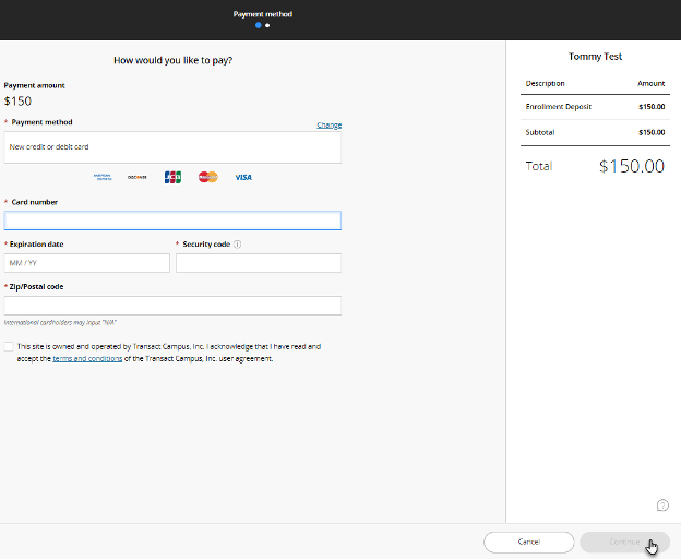 accept_decline_admission_offer-09.png Screenshot of credit card payment page