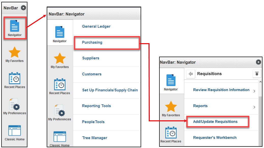 Navigator Selection