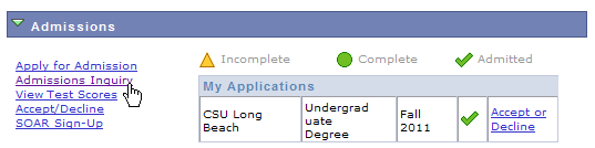 ad_1.jpg Screen shot of Admissions section of MyCSULB