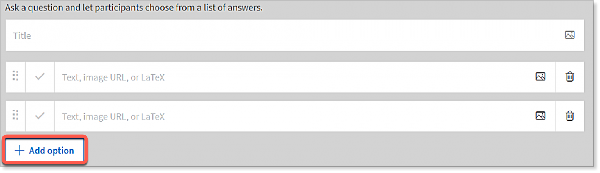 add option