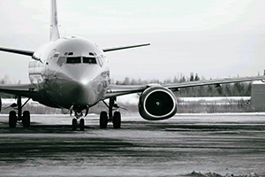 airplane at the terminal