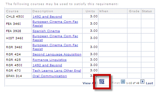arr6.gif Screenshot of Course grid with the view all icon highlighted