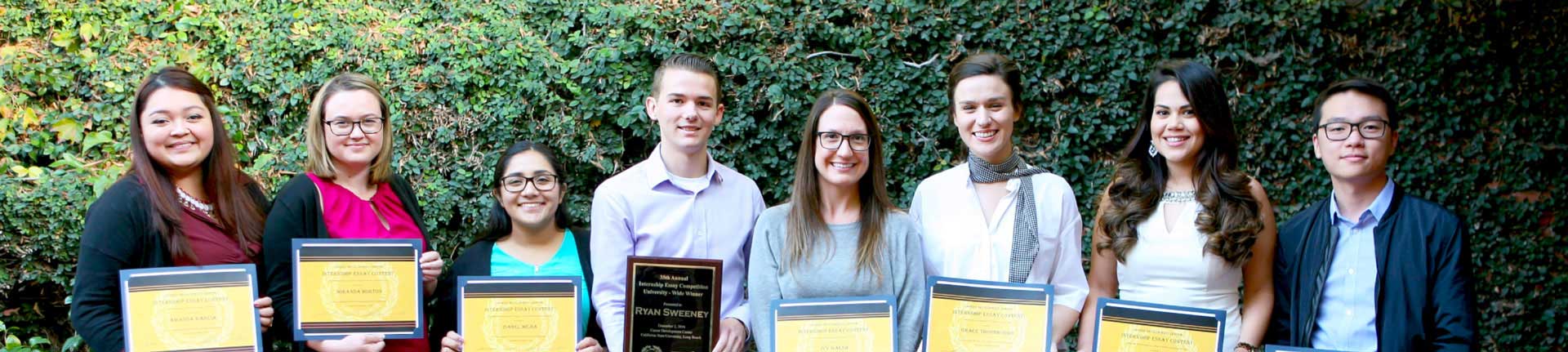 8 Student winners of the CDC Internship Essay Contest Scholarship