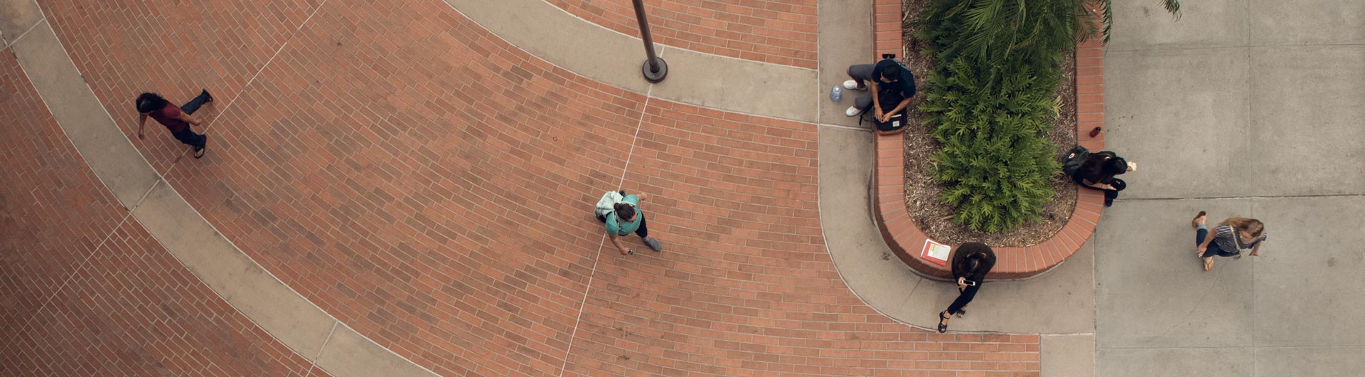 Students walking on campus