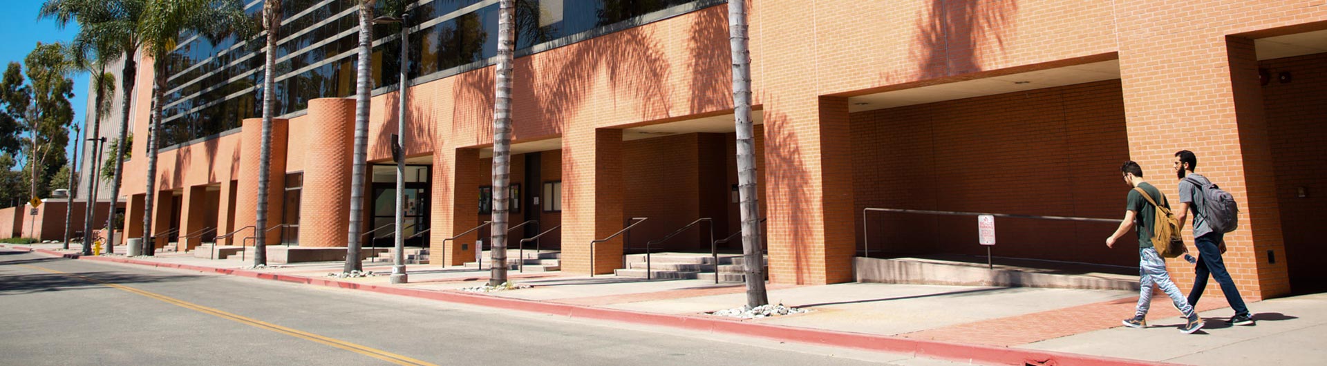 Students walk on campus