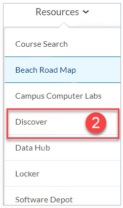 bb_resources_dropdown.png resources drop down menu showing discover link