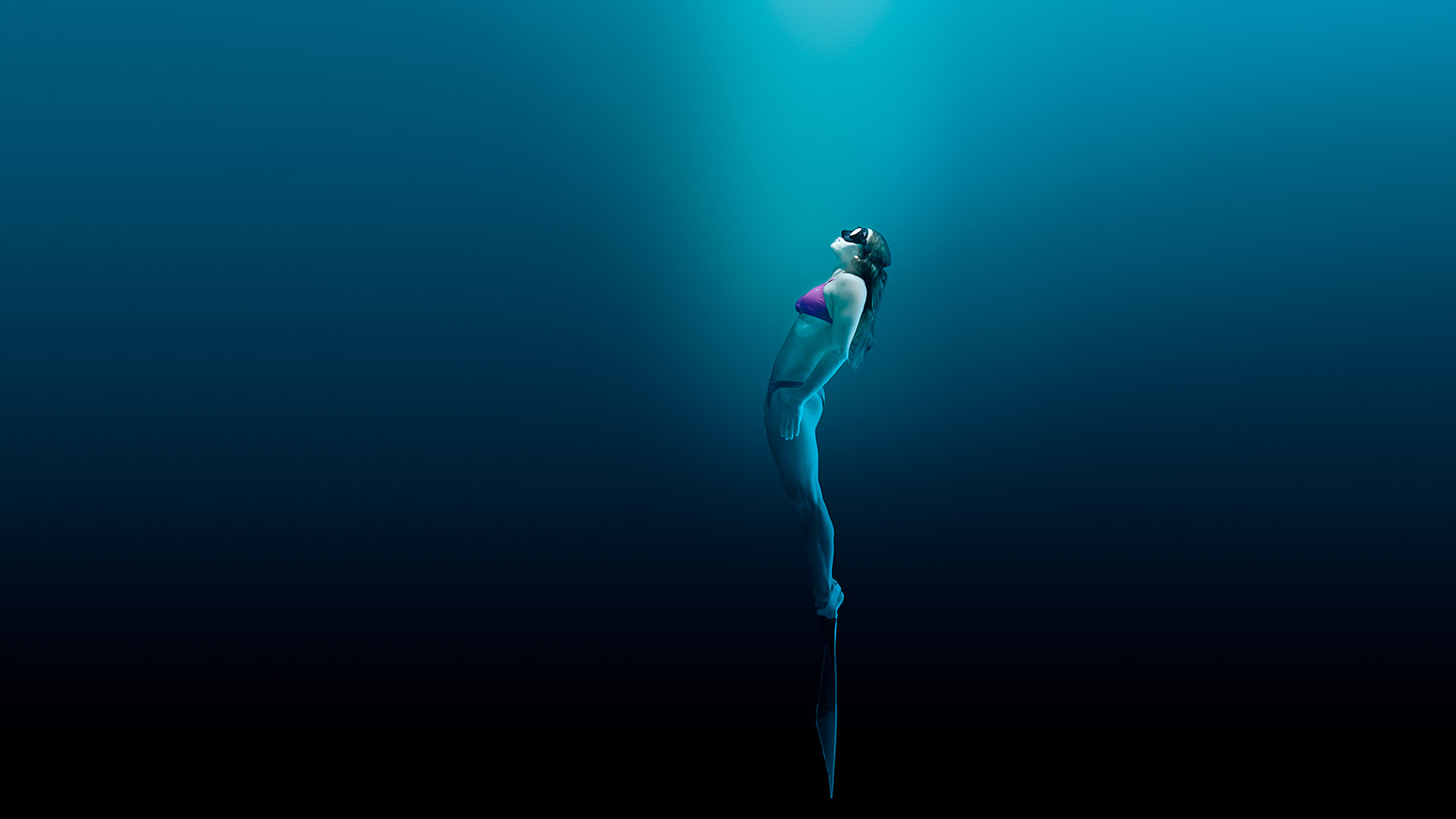 Female free diver