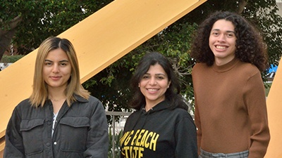 bhandari_students_2022.jpg Nishi Rauth, Deepali Bhandari, and Miguel Palma